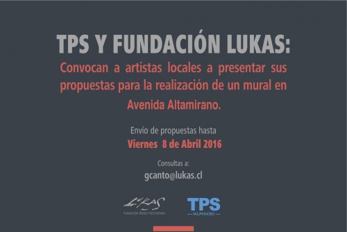 TPS y Fundación Lukas llaman a concurso para pintar mural